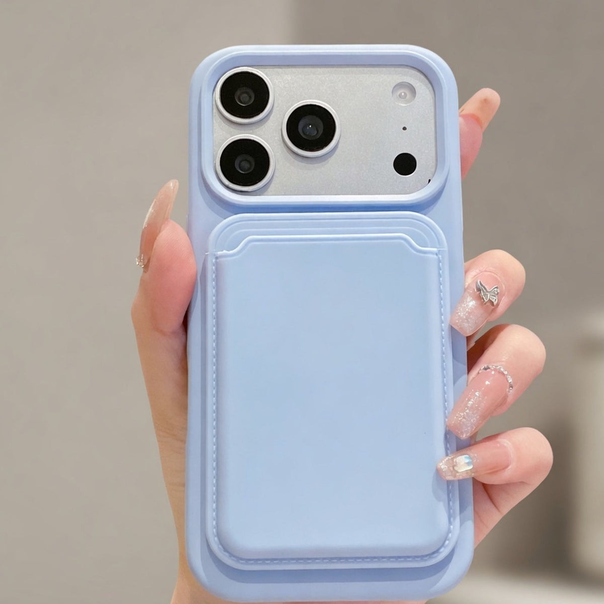 Silicone Magnetic Phone Case with Card Holder